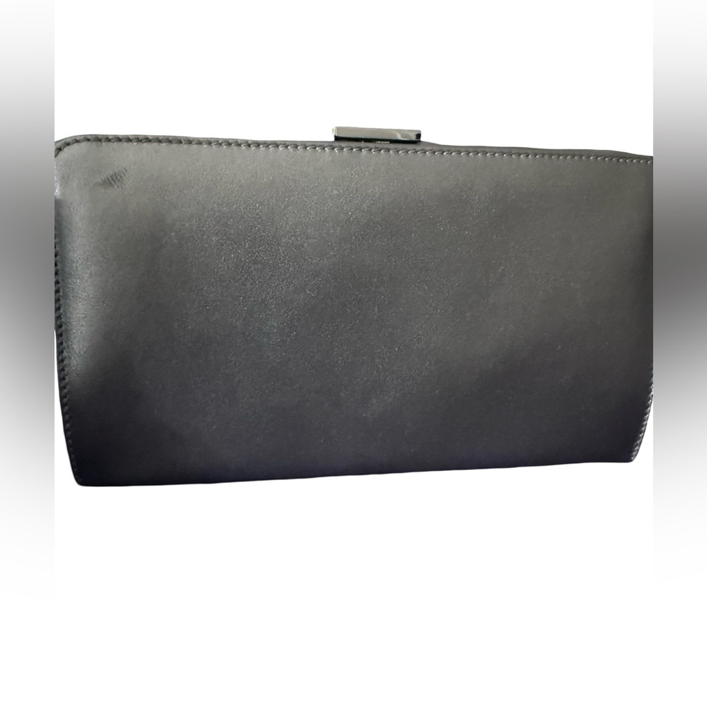 Coach Vintage 1999 Italian Nappa Leather Silver Clutch Shoulder Bag  RARE - Picture 3 of 11